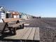 Bancs, planches et cabines de plage de Cayeux sur Mer